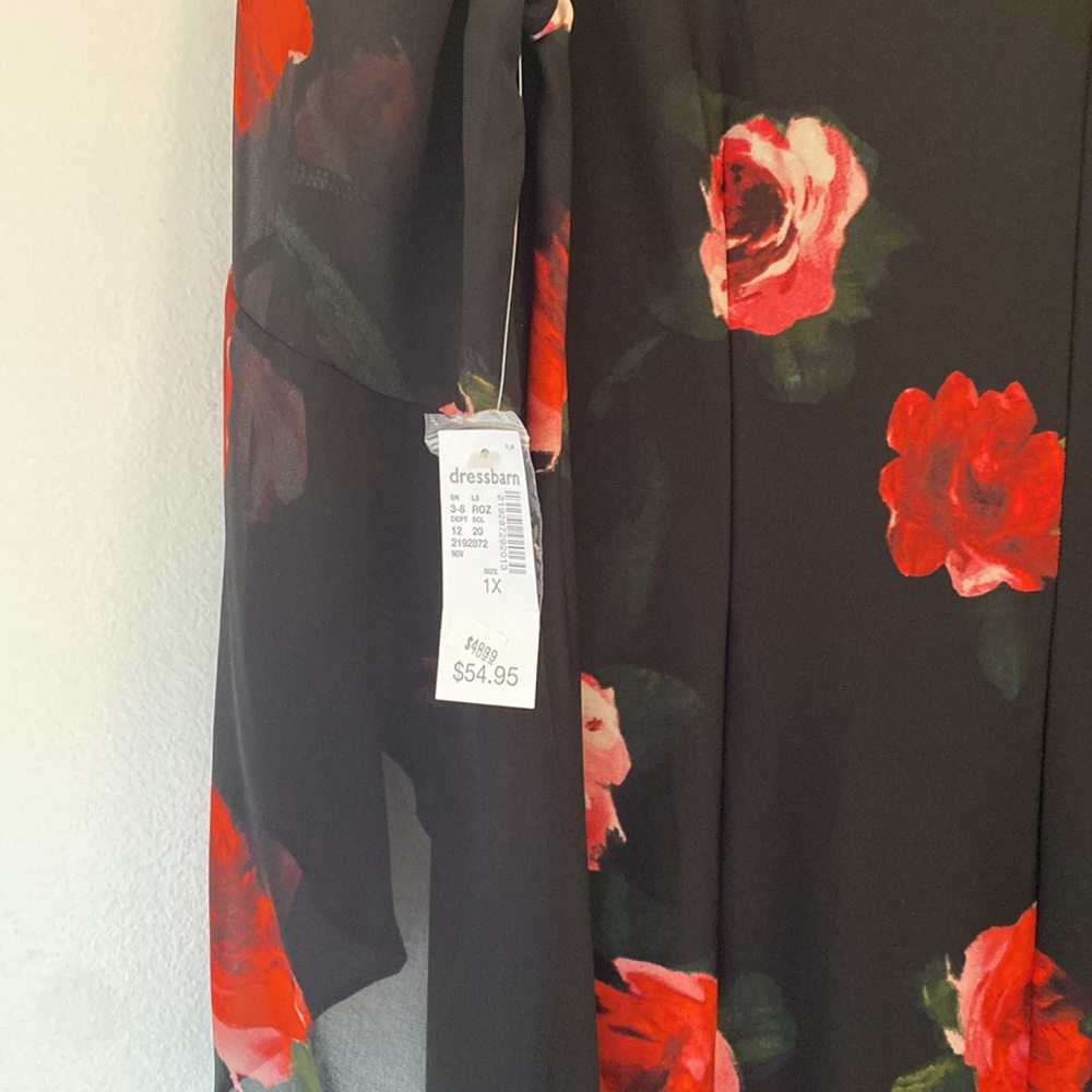 Floral Butterfly Sleeves cocktail Dress - Picture 6 of 6